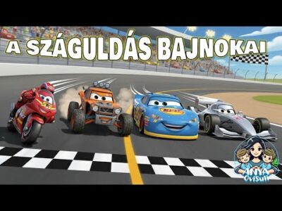 A száguldás bajnokai gyerekeknek, sportjárművek gyerekeknek, fejlesztő videó gyerekeknek