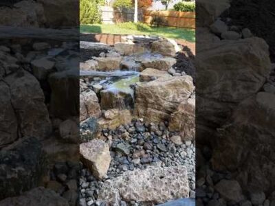 Building a Backyard Pondless Waterfall