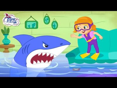 🎨 Lilly varázsfestékkel játszik 🦈 Rajzfilmek cápákról és állatokról gyerekeknek