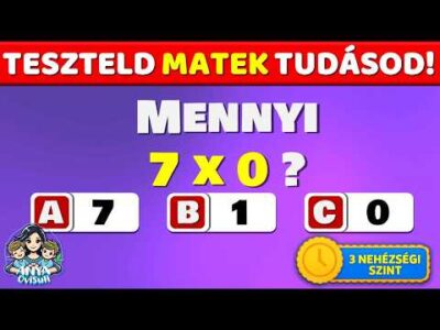 🔢Matematika gyakorló feladatok 2. – 3.osztályos #gyerekeknek #matematika #kvíz #oktatás #matek