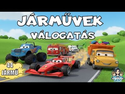 Járművek válogatás – 44 JÁRMŰ – 23 PERC – Városi járművek, Munkagépek, Sportjárművek #traktor