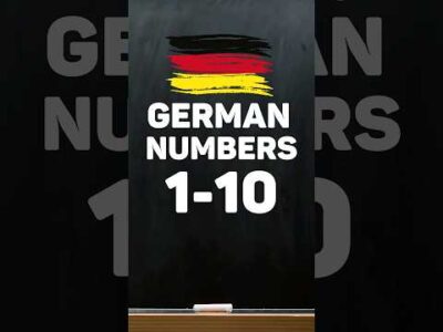 Learn Counting In German Numbers 1-10 for Beginners #germanlesson #learngerman