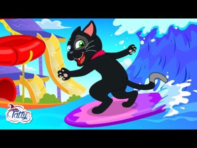 Misifu megtanul helyesen úszni 💦 Szórakoztató kaland a medencében | Rajzfilm Tatty és Misifu